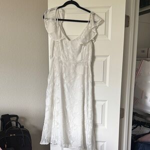 CeCe White Floral Wedding Dress